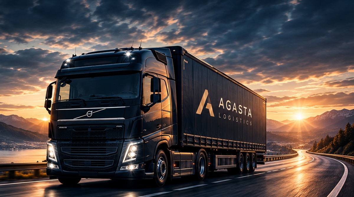 Semiremorca AGASTA LOGISTICS pe o rută europeană